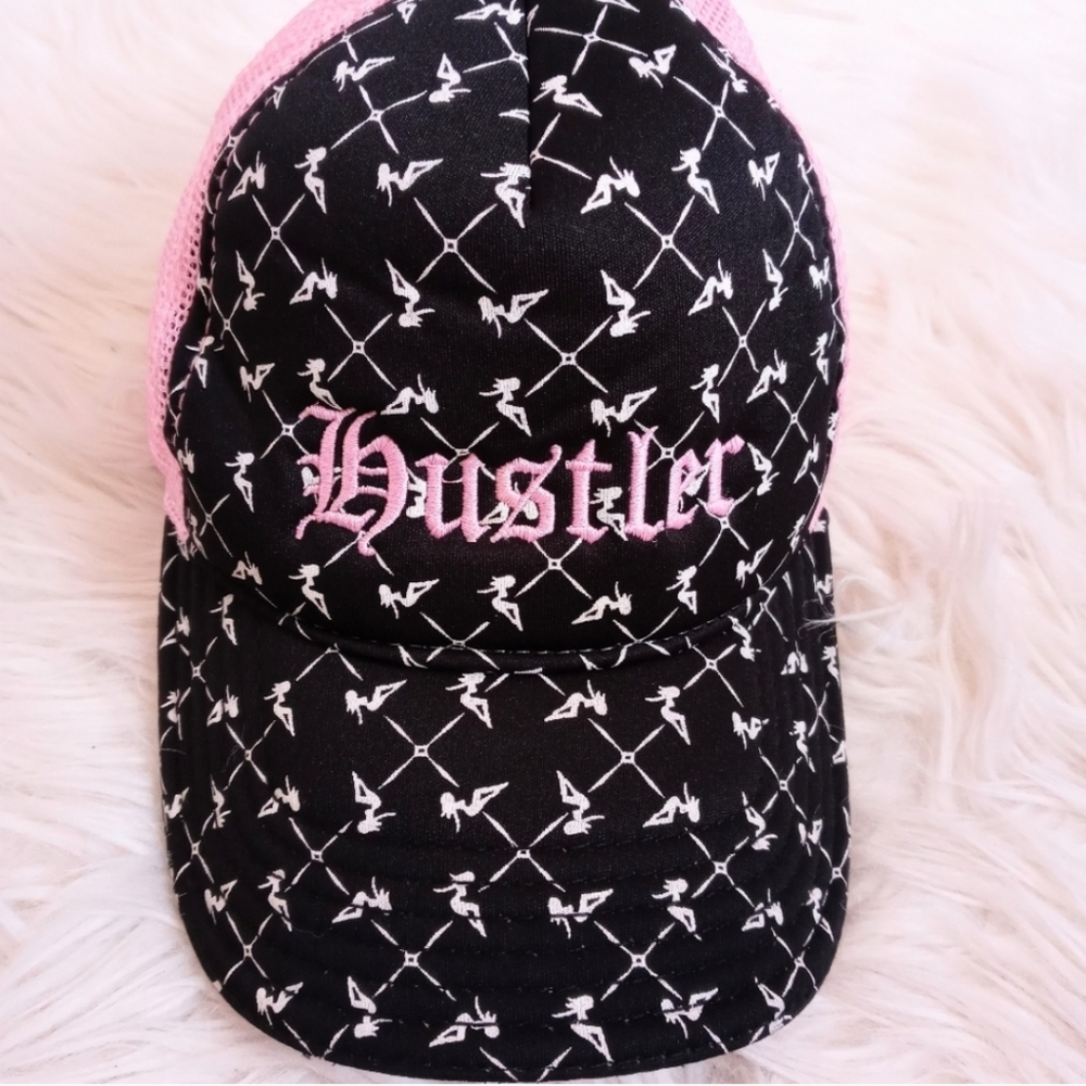Black and Pink Hustler Cap